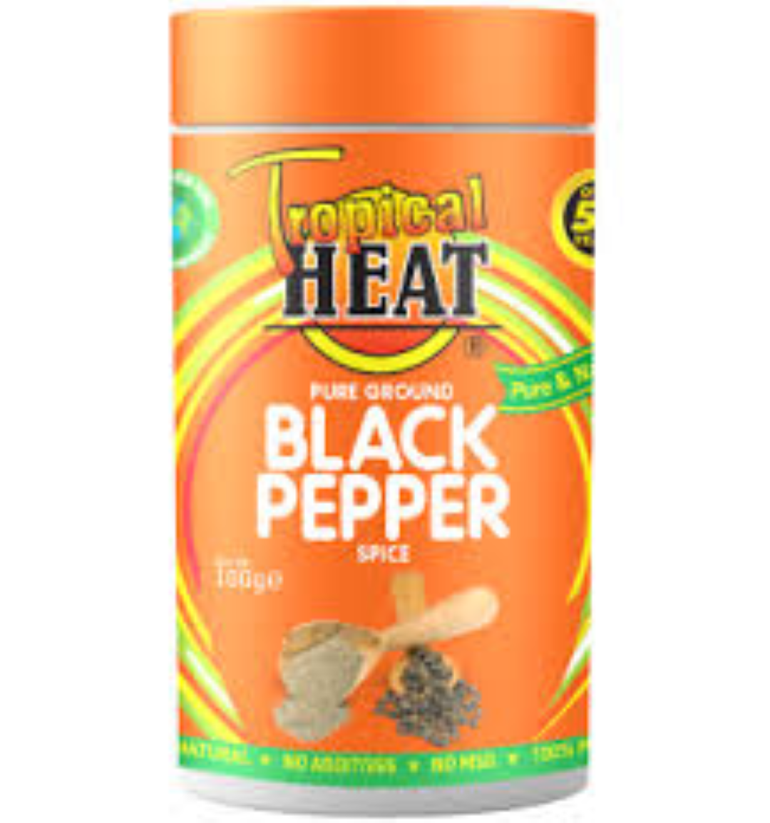 TROPICAL HEAT BLACK PEPPER 100G JAR